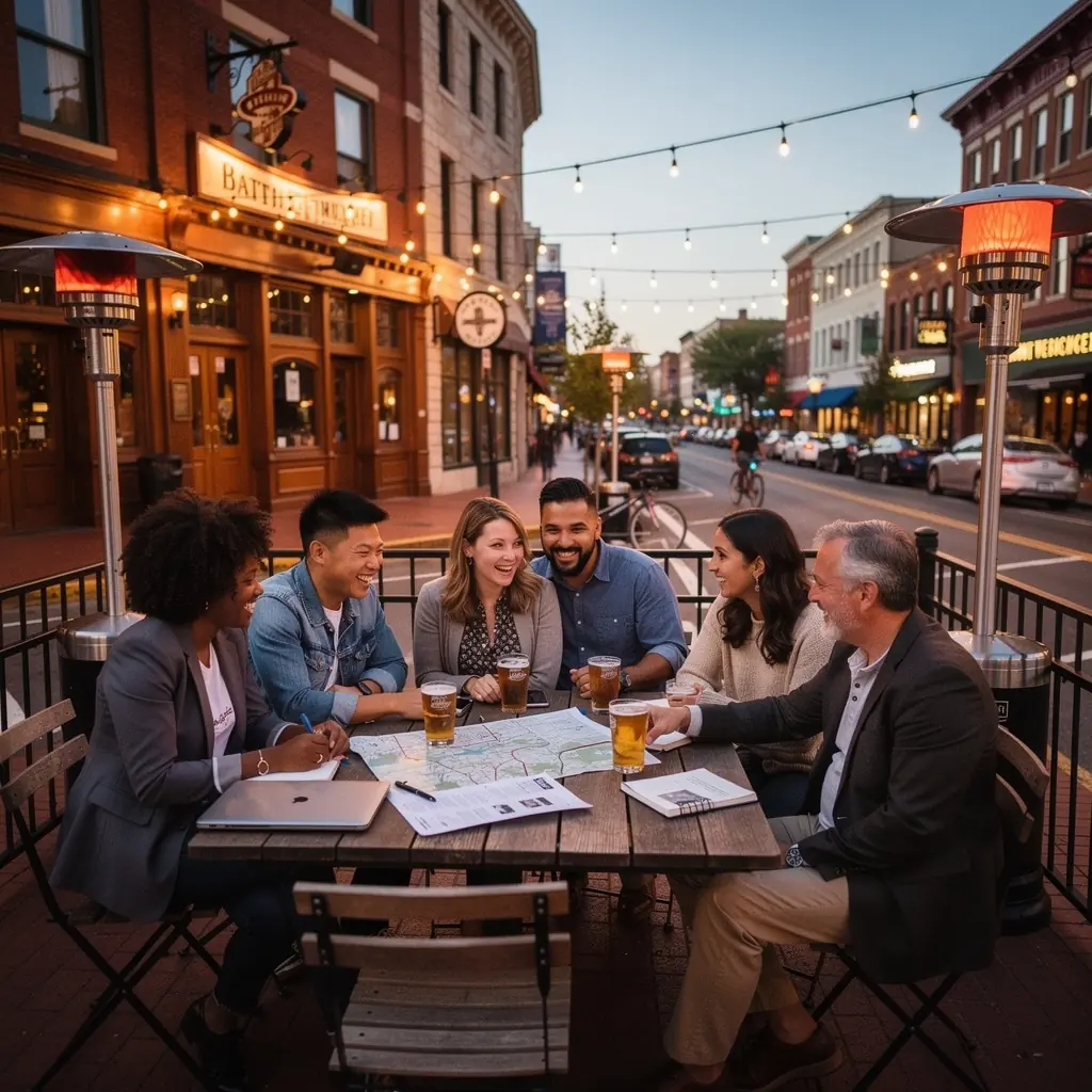 Piękne widoki na nadmorską promenadę podczas zwiedzania.